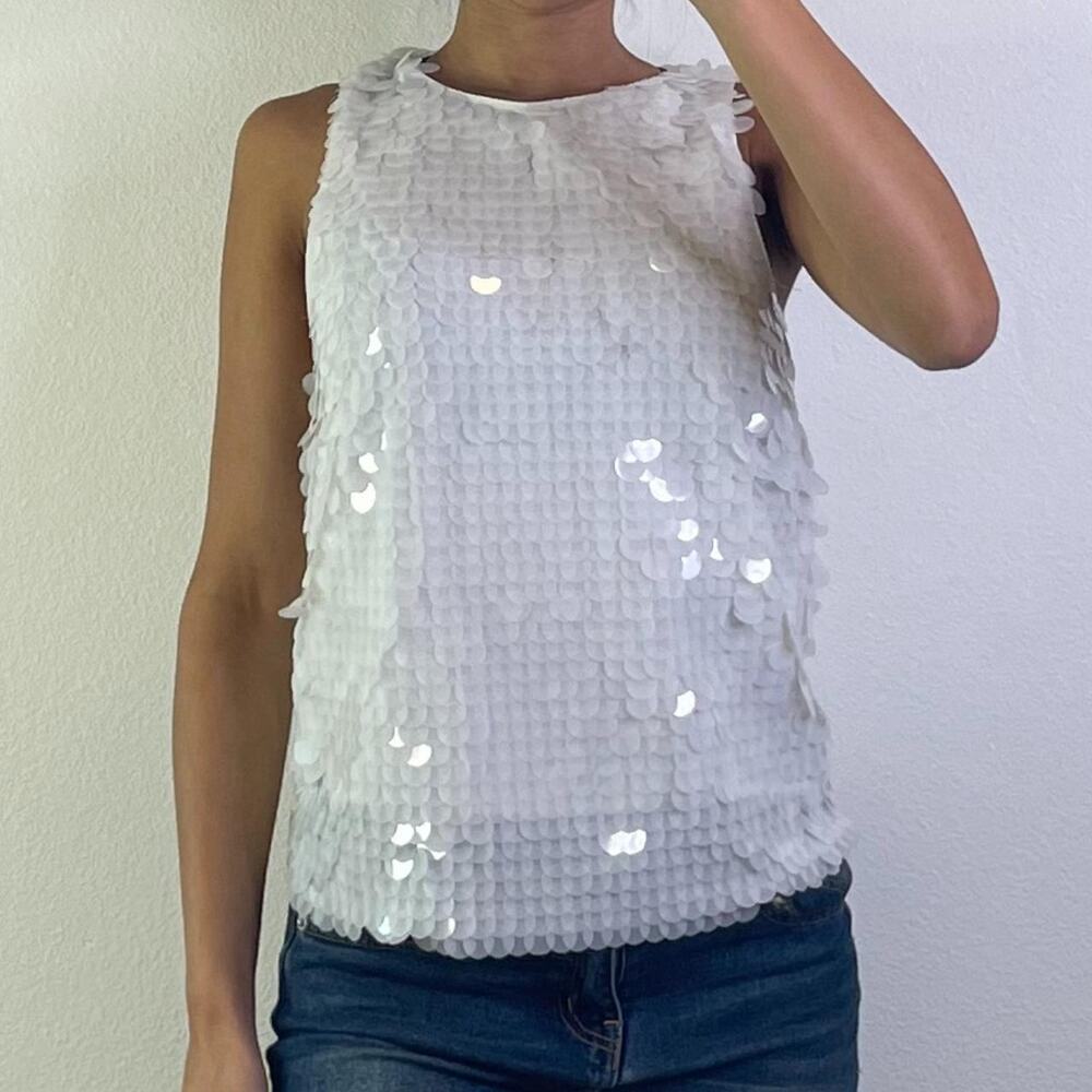 White Sequined Top